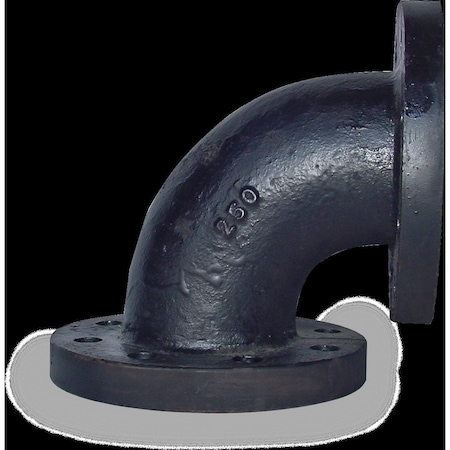 Smith-Cooper 6" Black Flanged 90 Degree Elbow 4319000914